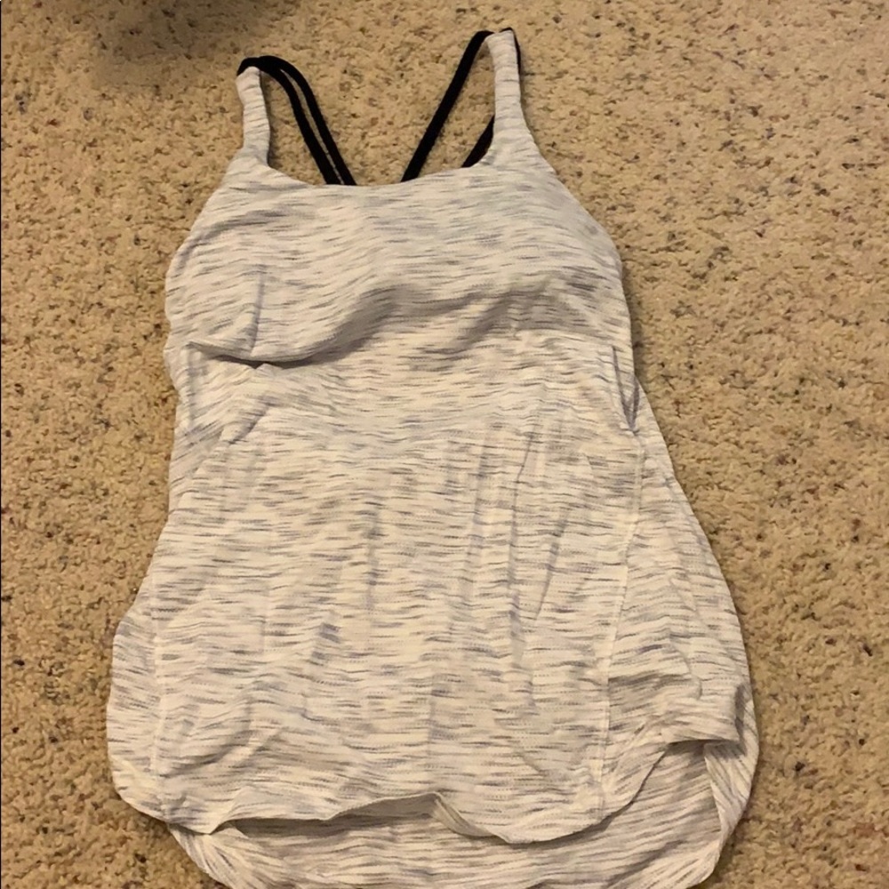 Lululemon tank top with built in bra